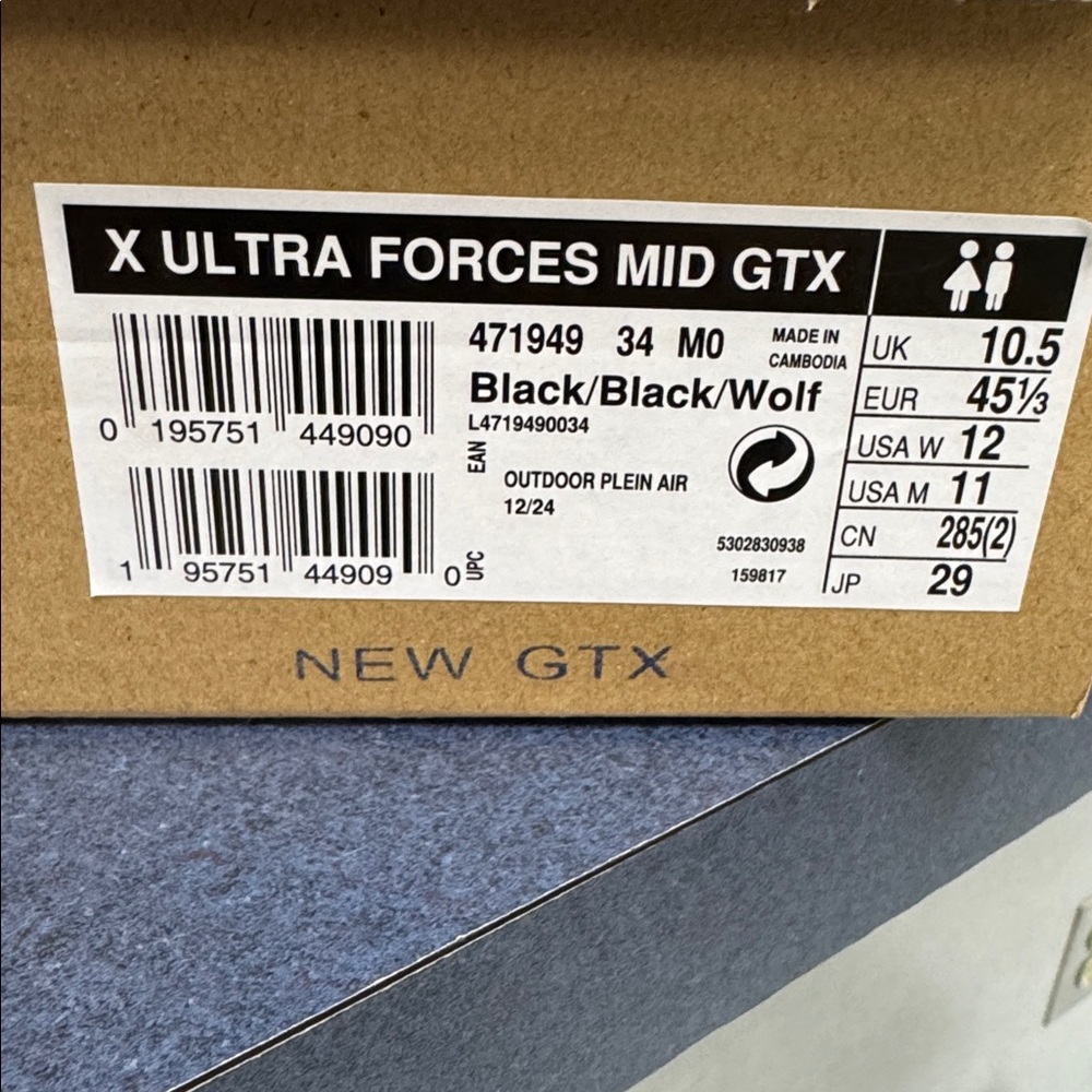 Salomon X Ultra Forces Mid GTX Black Boots